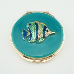 Enamel Painted Marine Compact Mirror