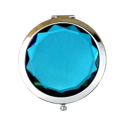 Blue Diamond Compact Mirror Round 70mm